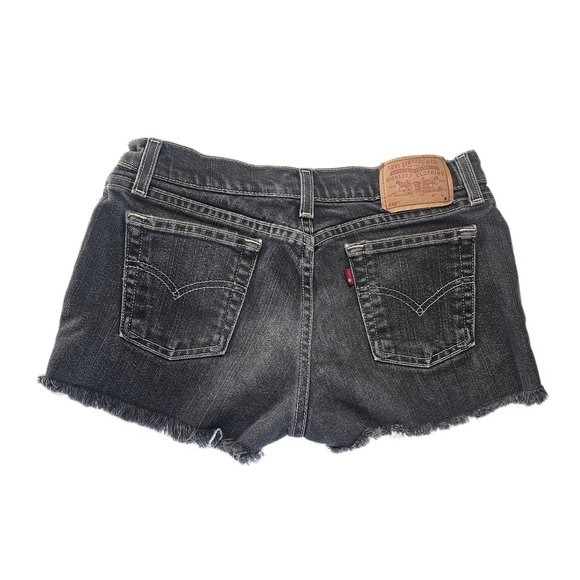 Levi Cut Offs 518 Superlow Black - Picture 2 of 11